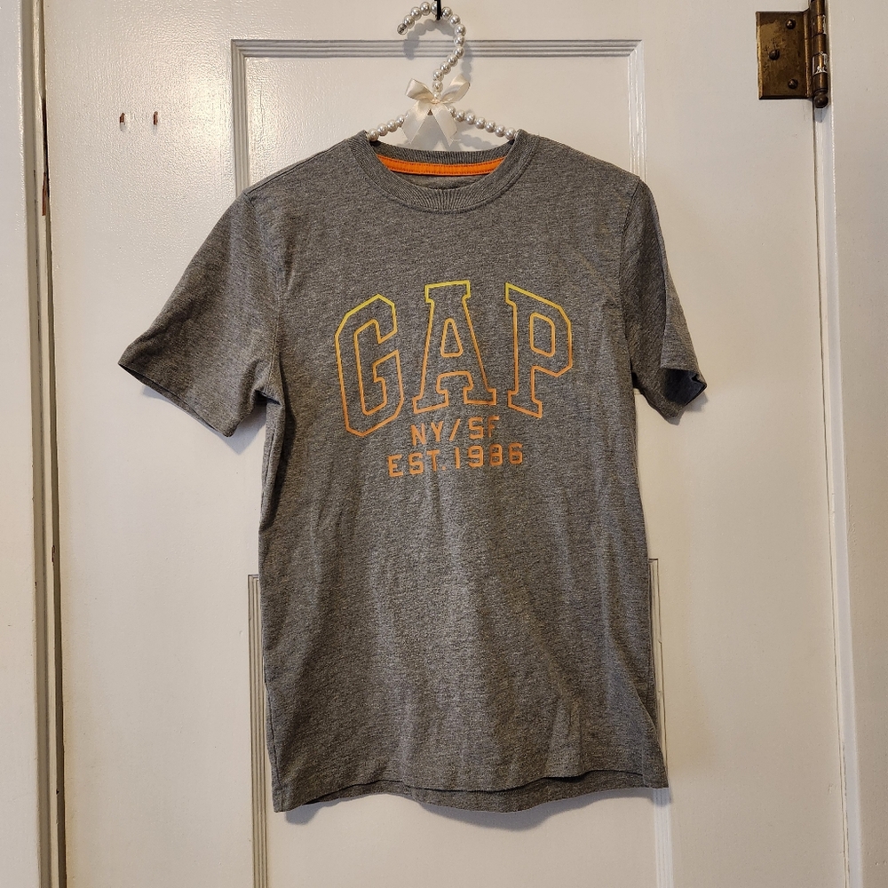 GAP Kids Short Sleeve Logo T-Shirt XXLarge, Mercury Grey